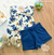 Conjunto Floral Blue