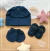Kit Sapato, Luva e Gorro em Linha Antialérgica - Amor e Mimos