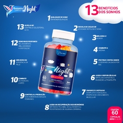 GOMAS SWEET NIGHT - Auxilio no Sono - 60 gomas - VIVER BEM