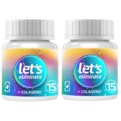 2 Potes - Emagrecedor - Let’s Eliminate - 900mg - 30 Cápsulas