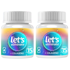 2 Potes - Emagrecedor - Let’s Eliminate - 900mg - 30 Cápsulas