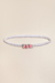 Vincha 3 Mini Rositas | Blanco con rosa - comprar online