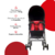 Cochecito Paraguita Neuf Negro-Rojo - comprar online