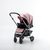 Cochecito Travel System con Manillar Rebatible Rosa - comprar online