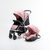 Cochecito Travel System con Manillar Rebatible Rosa - tienda online