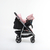 Cochecito Travel System con Manillar Rebatible Rosa
