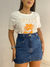 Imagem do Short Saia Básico Jeans Escuro