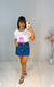 Short Saia Básico Jeans Escuro - loja online