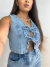 Colete Feminino Jeans Laço - comprar online