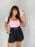 Short Feminino Alfaiataria Linho Paloma