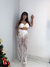 Conjunto Feminino Crochê de Cropped e Calça Hot Pants Bahamas na internet