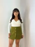 Short Saia Feminino Camurça Leticia