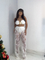 Conjunto Feminino Crochê de Cropped e Calça Hot Pants Bahamas - Bella Chicca Boutique