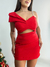 Conjunto Feminino Alfaiataria de Saia e Cropped Mia na internet