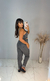 Conjunto Feminino De Calça e Cropped Jeans na internet