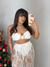 Conjunto Feminino Crochê de Cropped e Calça Hot Pants Bahamas - Bella Chicca Boutique