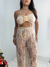 Imagem do Conjunto Feminino Crochê de Cropped e Calça Hot Pants Bahamas