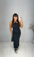 Vestido Feminino Canelado Rebeca