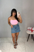 Cropped Feminino Alça Poliamida na internet