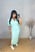 Vestido Feminino Midi Canelado Ágatha - comprar online
