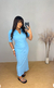 Vestido Feminino Midi Canelado Ágatha - comprar online