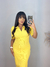 Vestido Feminino Midi Canelado Ágatha