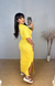 Vestido Feminino Midi Canelado Ágatha - Bella Chicca Boutique