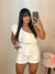 Conjunto Feminino de Short e Cropped Alfaiataria Babados - loja online