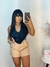 Imagem do Cropped Feminino Frente Única Alfaiataria