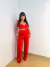 Imagem do Conjunto de Cropped e Calça Canelado Feminino Agata