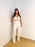 Conjunto de Cropped e Calça Canelado Feminino Agata