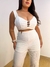 Conjunto de Cropped e Calça Canelado Feminino Agata - comprar online