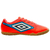 Chuteira Umbro Futsal Cannon Laranja e Azul Masculino