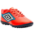 Chuteira Umbro Society Cannon Laranja e Azul Masculino