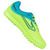 Chuteira Topper Society Forza III Verde e Azul Masculino