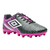 Chuteira Umbro Campo Fire Preto e Rosa Masculino