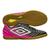 Chuteira Umbro Futsal Fifty V Preto e Rosa Masculino - comprar online