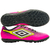 Chuteira Umbro Society Cannon Rosa e Preto Masculino - comprar online