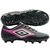 Chuteira Umbro Campo Cannon Preto e Rosa Masculino - comprar online