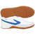 Chuteira Topper Futsal Titanium X Branco e Azul Masculino - comprar online