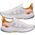 Tênis Under Armour Charged HIT Branco e Laranja Masculino Corrida Academia - comprar online
