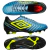 Chuteira Umbro Campo Fifty V Azul e Preto Masculino na internet