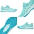 Tênis Asics Upcourt 6 Azul Claro e Branco Feminino Esporte - Indoor na internet