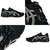 Tênis Asics Gel-Quantum 180 Fly Preto e Cinza Masculino Casual - KALFE