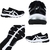 Imagem do Tênis Asics Gel-Nagoya St Preto e Branco Feminino Casual