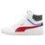 Tênis Puma Shuffle Mid BDP Branco e Vermelho Masculino Casual na internet