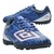 Chuteira Umbro Society Ultimate Azul e Branco Masculino - comprar online