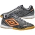 Chuteira Umbro Futsal Gravity Preto e Laranja Masculino - KALFE