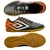 Chuteira Umbro Futsal Warskin Preto e Laranja Masculino