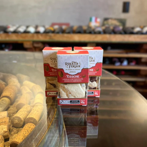 RENATTA FERIAN TORRONE PREMIUM LARANJA COM CHOCOLATE BRANCO - 45G